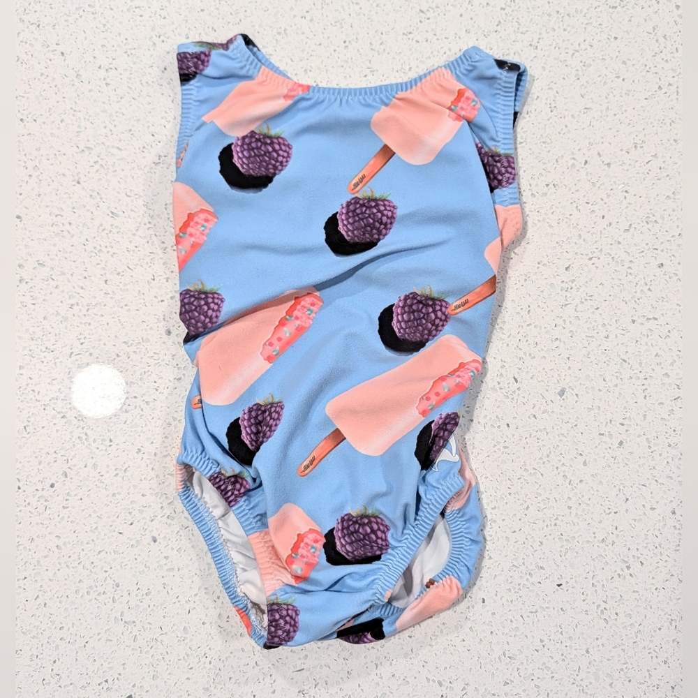 TINY TODDLER Foxy Gymnastics Leotard CXXS 4/5 XX- Small ULTRA SOFT Open Back